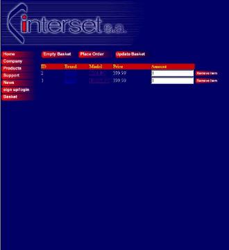 Interset's basket