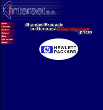 Interset's home page